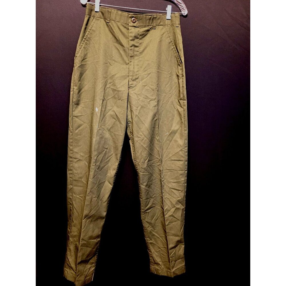 Vintage Green Utility Trouser US Navy Uniform Pants 32x33